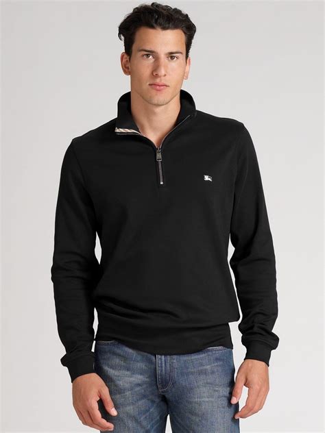 burberry sweatshirt men's|burberry men's half zip pullover.